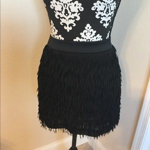 Express Mini Fringe Skirt